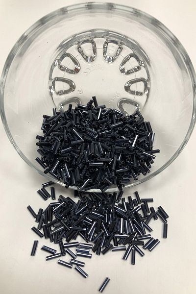 Hayalperest boncuk Χάντρες σωλήνα 5 mm Navy Blue Color