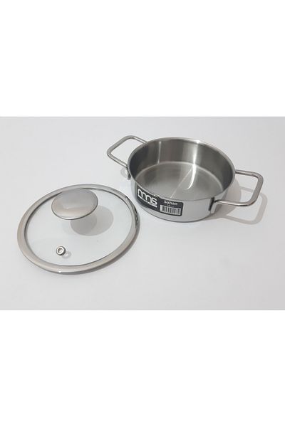 renkli çiçekler 14cm Steel Saucepan with Lid Food Heating Food Storage Saucepan