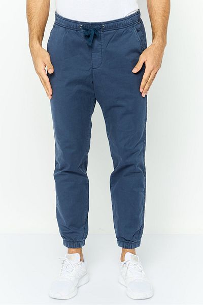 GAP Men Regular Fit Solid Jogger Pants, Navy