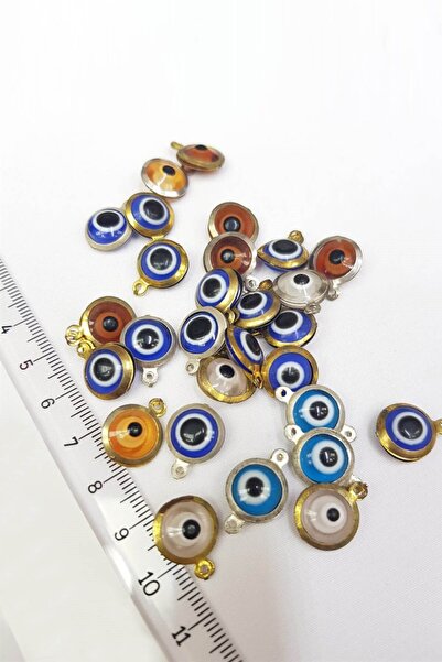 Hayalperest boncuk Στρογγυλό μπλε μενταγιόν με χάντρες του κακού ματιού