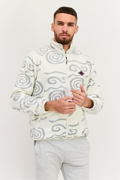 Gotcha Men Allover Printed Softshell Jacket, Off White
