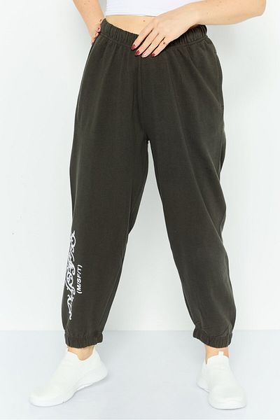 Misfit Women Regular Fit Graphic Print Sweatpants, Charcoal