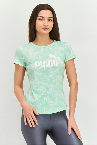 Puma Women Sportswear Fit Short Sleeve Training Top, Green