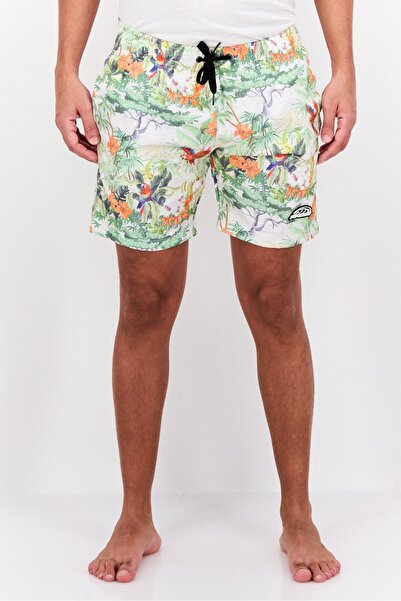 Pipeline شورت سباحة رجالي برباط مطبوع بالكامل، متعدد الألوان