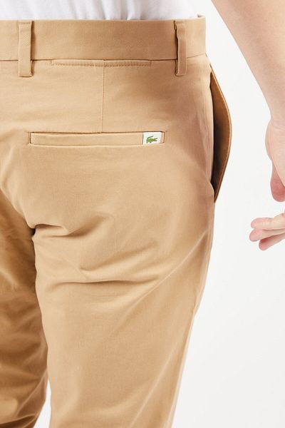 Lacoste Men Custom Slim Fit Solid Jogger Pants, Dark Beige