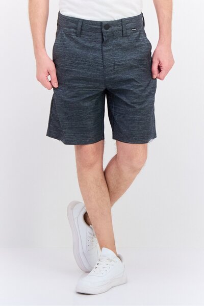 Hurley شورت جولف هيذر رياضي للرجال، أسود
