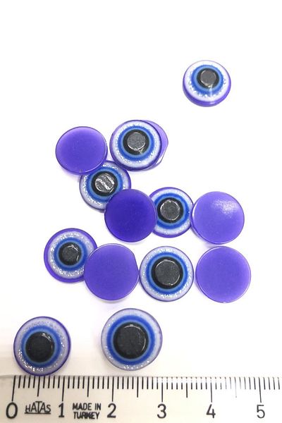 Hayalperest boncuk Blue Silver - Gluing Evil Eye Bead