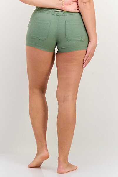 Roxy Women Solid Shorts, Sage Green