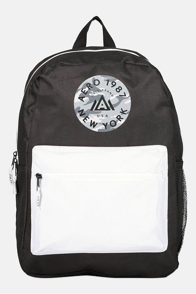 Aeropostale Women Brand Logo Backpack 42 H x 29 L x 11 W cm, Black