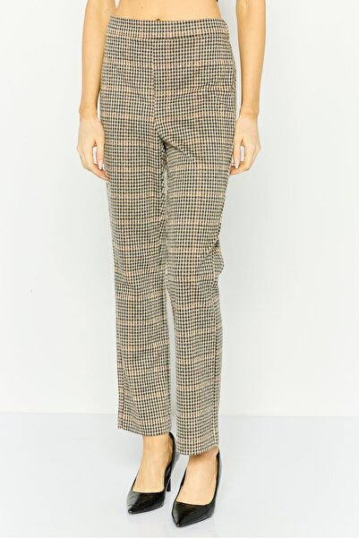 Dex Women Regular Fit Plaid Straight Leg Pant, Multicolor
