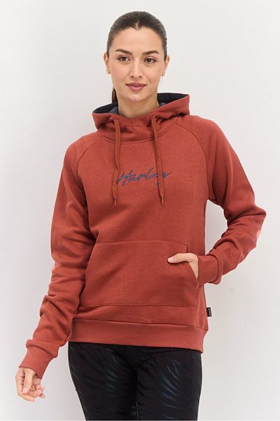 Hurley Women Sportswear Fit Long Sleeve Outdoor Sweatshirt, Maroon