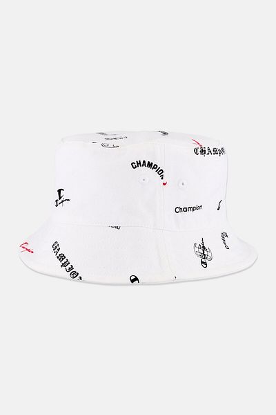 Champion Women Brand Logo Bucket Hat, White