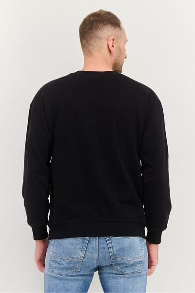 Elvis Men Crew Neck Graphic Printed Long Sleeves Sweatshirt, Black