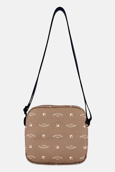 Nautica Women Boxy Crossbody Bag 17 H x 17 L x 6 W cm, Khaki