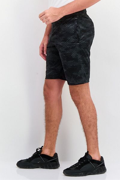 Champion Men Sportswear Fit Allover Print Training Shorts, Black Combo