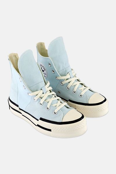converse Women Chick 70 Plus Hi Lace Up Casual Shoes, Aqua