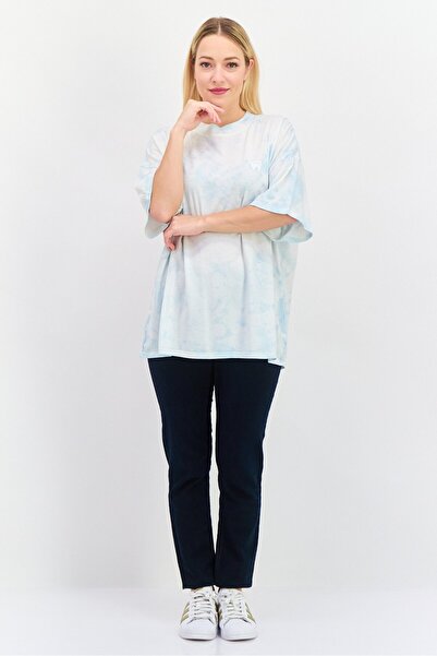 WRANGLER Women Crew Neck Short Sleeve Tie Dye T-Shirt, Multicolor