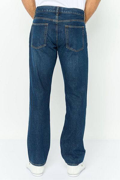 GAP Men Straight Fit Wash No Stretch Denim Jeans, Navy