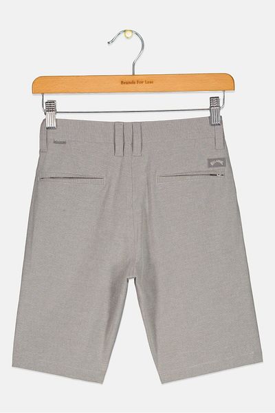 BİLLABONG Kids Boy Micro Stripe Walking Short, Light Grey