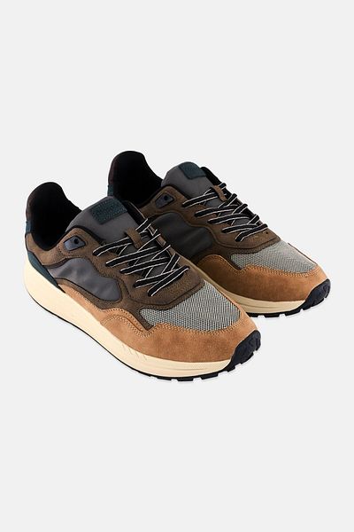 Algspar Men Lace Up Outdoor Sneakers, Multicolor