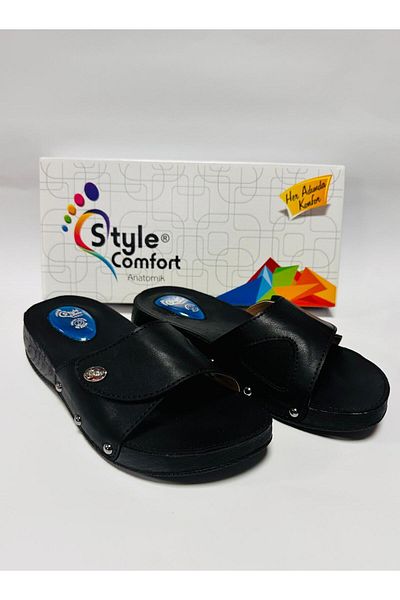 STYLE COMFORT Orthopedic Hallux Valgus Ανατομική Προεξοχή οστού σόλας και παντόφλες φτέρνας με Velcro Schwjl.03