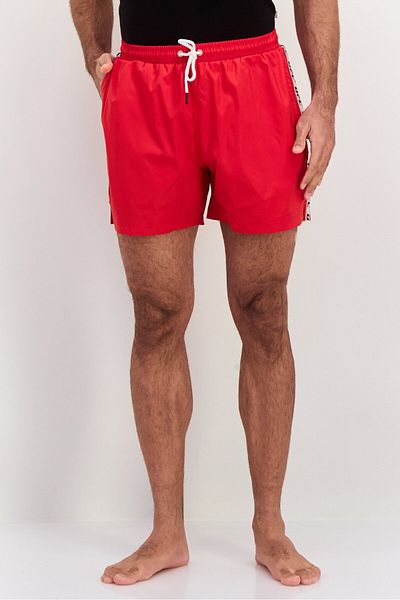 UFC Men Brand Logo Board Shorts, Red Combo