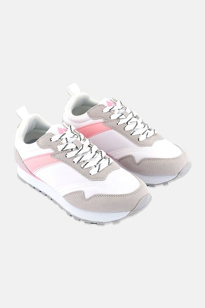 RBX Women Lace Up Running Sports Shoes, White