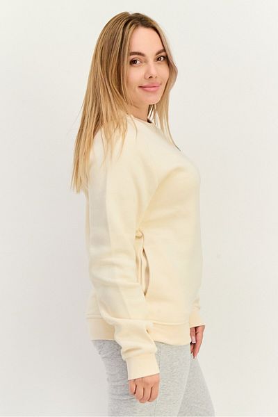 Hurley Women Sportswear Fit Long Sleeve Outdoor Sweatshirt, Beige