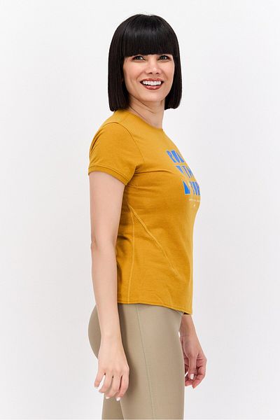 Brooks Women Sportswear Fit Short Sleeve Running Top, Mustard