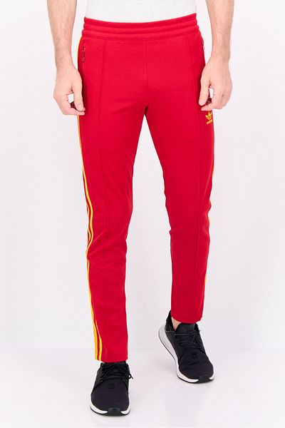 adidas Men Slim Fit Training Sweatpants, Red