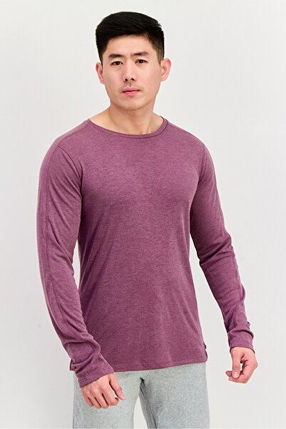 Champion Men Sportswear Fit Long Sleeve Training T-Shirts, Mauve