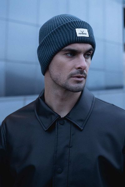 Nordbron Atlantic Green Knitwear - Soft Beanie, Stretchy Fold, Basic Jenson