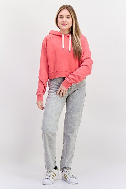 Hugo Boss Women Hooded Graphic Print Sweatshirt, Red