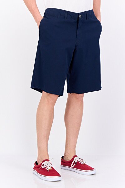 Paperbacks شورت برمودا رجالي مطاطي بلون أزرق داكن