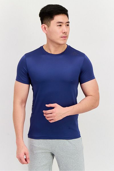 adidas Men Sportswear Fit Short Sleeve Training T-shirt, Navy Blue