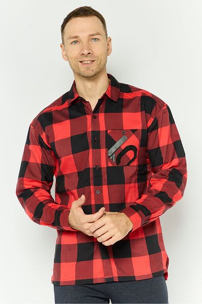 adidas Men Sportswear Fit Long Sleeves Outdoor Polo Shirt, Red Combo