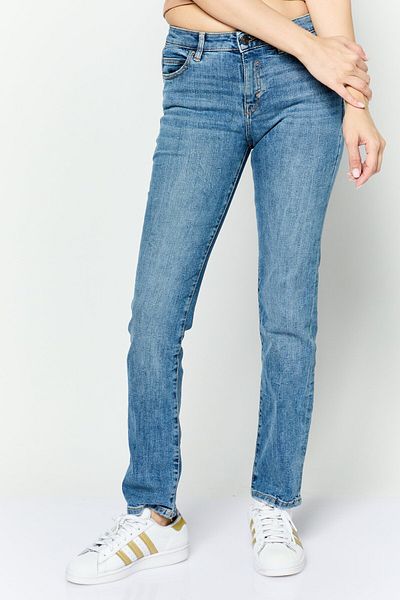 Esprit Women Straight Fit Washed Stretchable Jeans, Blue