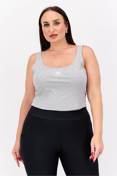 adidas Women Plus Size Sportswear Fit Sleeveles Outdoor Top, Grey