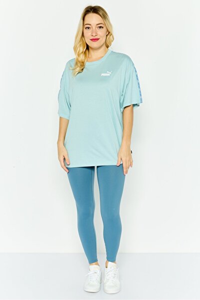 Puma Women Relaxed Fit Short Sleeve Outdoor T-Shirt, Turquoise