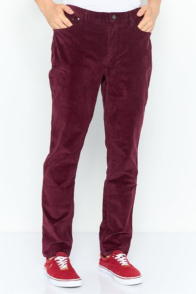 Michael Kors Men Slim Fit Ribbed Corduroy Pants, Brown