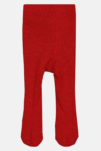 Cool Club Toddlers Girl Metallic Tights, Red