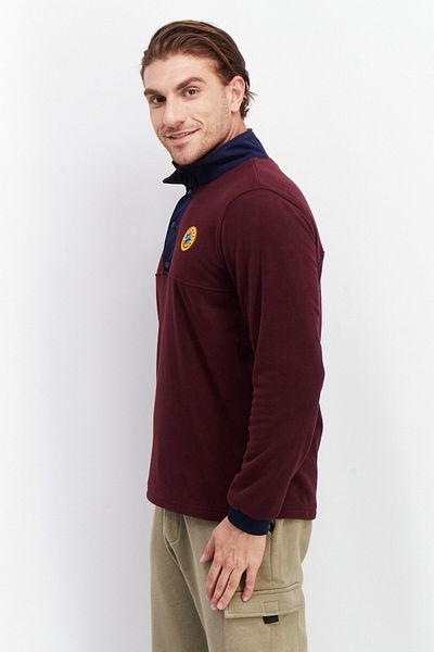adidas Men Sportswear Fit Brand Logo Sweatshirt, Maroon