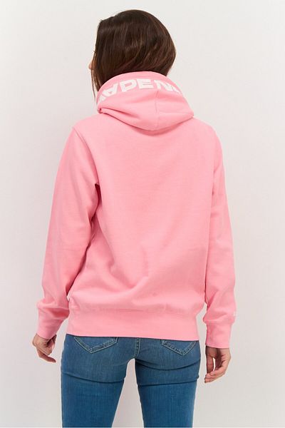 Aape By A Bathing Ape Women Graphic Print Long Sleeves Hooded Sweatshirt, Pink