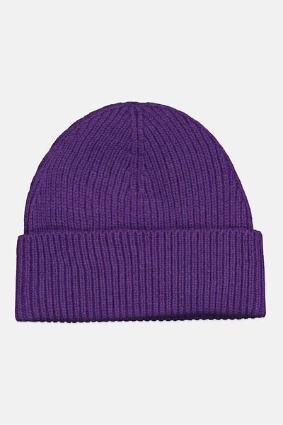 Champion Men Brand Logo Beanie, Purple