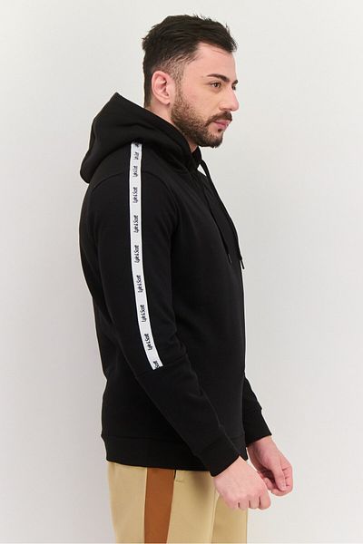 Lyle & Scott Men Hooded Long Sleeves Embroidered Logo Sweatshirt, Black