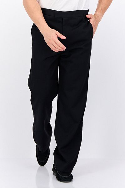 Gant Men Regular Fit Solid Straight Leg Pant, Black