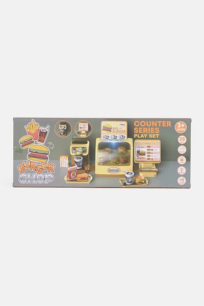 Toy Chef Counter Series Burger Shop, Yellow Combo