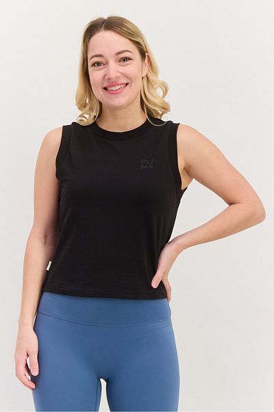 Puma Women Slim Fit Sleeveless Outdoor Tank Top, Black