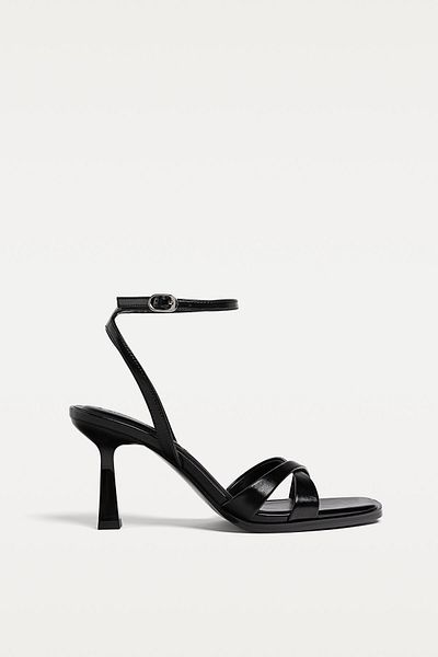 Stradivarius Black Heeled Sandals Limited Edition