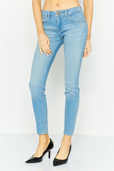 WRANGLER Women Skinny Fit Washed Denim Jeans, Blue